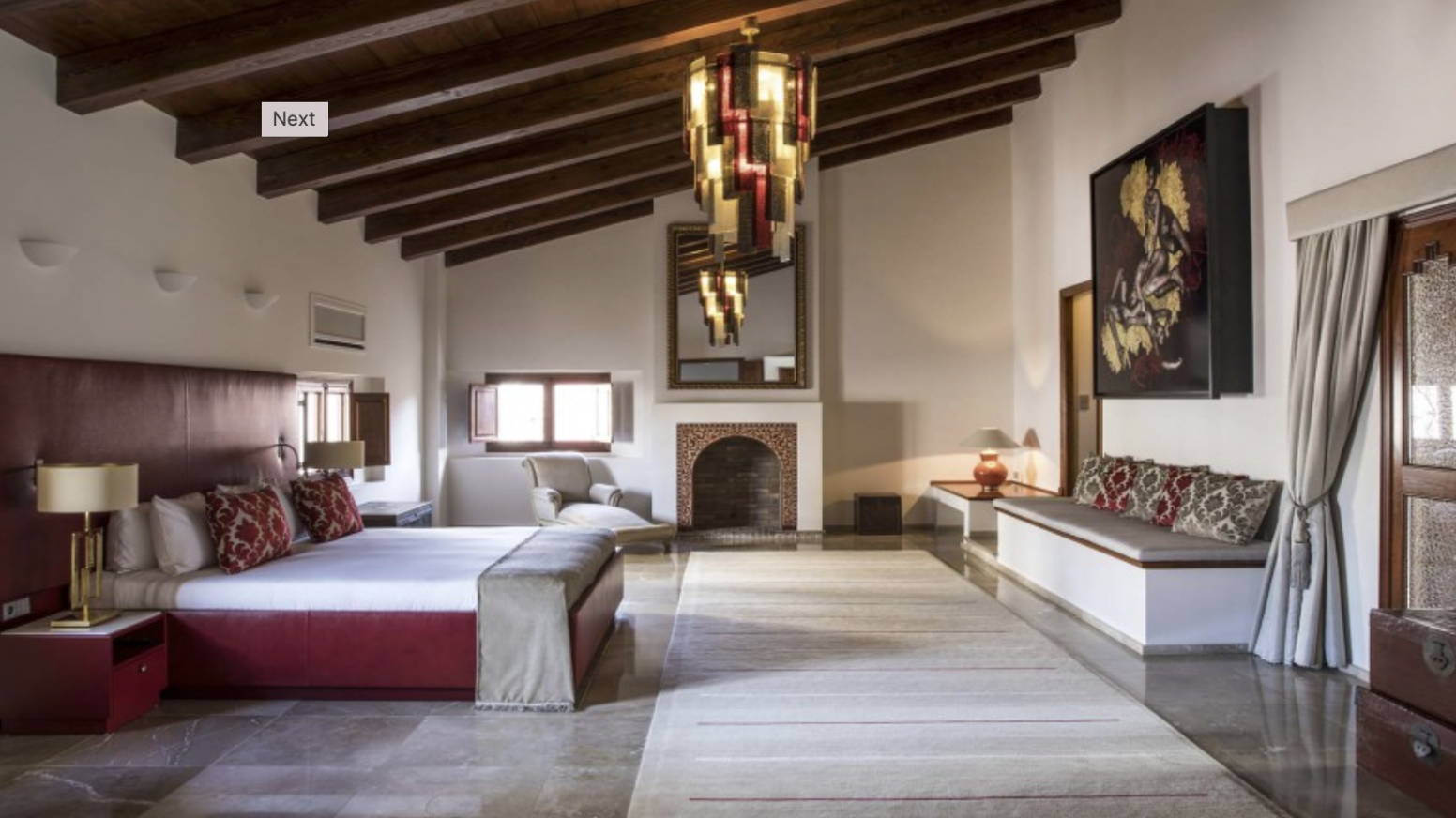 La suite de hotel más grande de Mallorca se llama Riad y está en Palacio Can Marqués.